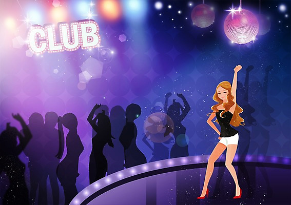 전신 PSD 우먼라이프 라이프스타일 여자 실루엣 백그라운드 일러스트 조명 한명 서기 사람 성인 무대 춤 클럽 미러볼 여자만 여자한명만 성인여자만 성인만 국내일러스트 1 모션 문화예술 촬영기법 생활 장식 파일형식