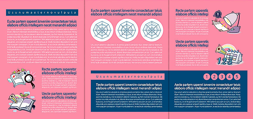템플릿 편집 표지디자인 북디자인 출판디자인 교육 내지 리플렛 백그라운드 말풍선 북커버 3단접지 돋보기 그래프 팜플렛 사람없음 책 연필 달력 스탠드 느낌표 이미지템플릿 AI파일 기호 학용품 조명 필기구 파일형식 벡터