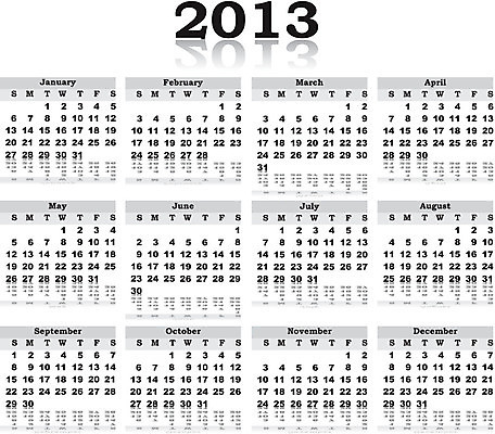 EPS 해외이미지 크리스마스 일러스트 휴가 새로움 검은색 달력 일주일 날짜 연도 월 해외202004 해외일러스트 기념일 컬러 컨셉 파일형식 벡터 이미지허브