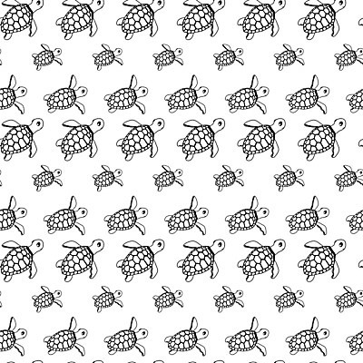 EPS 해외이미지 백그라운드 패턴 일러스트 벽지 검은색 수영 흰색 거북이 정사각형 해외202004 해외일러스트 도형 컬러 무늬 파충류 수상스포츠 파일형식 벡터 이미지허브