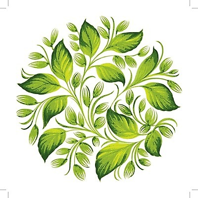 EPS 해외이미지 식물 디자인 백그라운드 잎 일러스트 수채화 미술 사람없음 초록색 원형 해외202004 해외일러스트 도형 컬러 문화예술 파일형식 벡터 이미지허브