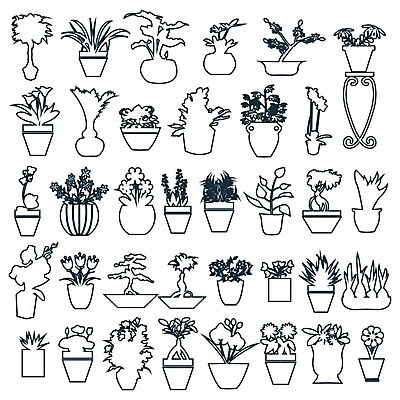 EPS 해외이미지 나무 식물 디자인 계절 꽃 화분 화초 잎 일러스트 자연 선인장 흑백 사람없음 세트 정원 봄 성장 도자기 화려 낙서 만화 스케치 그림 유기농 원예 심플 윤곽 열대기후 해외202004 해외일러스트 웰빙 컨셉 촬영기법 미술 취미 생태계 파일형식 벡터 이미지허브