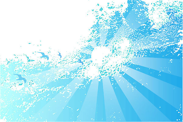 EPS 해외이미지 파도 바다 백그라운드 일러스트 조류 하늘 추상 여름 파란색 태양 흰색 에코 생태계 생태학 해외202004 해외일러스트 자연요소 동물 계절 교육 컬러 무늬 환경 파일형식 벡터 이미지허브