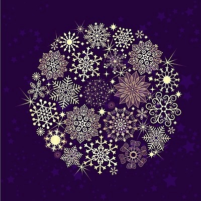 EPS 해외이미지 디자인 백그라운드 일러스트 추상 사람없음 원형 눈송이 화려 대칭 해외202004 해외일러스트 도형 컨셉 무늬 눈_날씨 파일형식 벡터 이미지허브