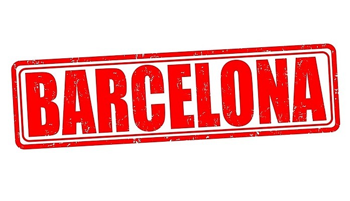 EPS 해외이미지 유럽 문화 여행 일러스트 빨간색 도시 스페인 심볼 사인 고무 바르셀로나 우표 그런지 해외202004 해외일러스트 나라 컬러 파일형식 벡터 이미지허브