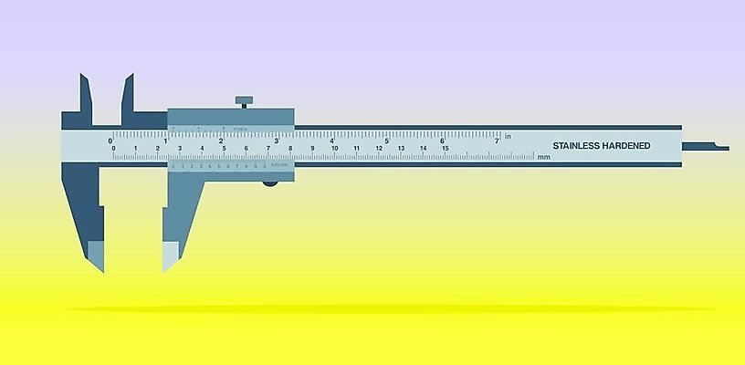 EPS 해외이미지 일러스트 금속 장비 공구 업무 은색 공학 고립 철강 캘리퍼스 해외202004 해외일러스트 교육 컬러 재질 도구 작업 파일형식 벡터 이미지허브