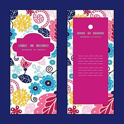 EPS 해외이미지 디자인 배너 꽃 분홍색 잎 꽃무늬 패턴 일러스트 프레임 사람없음 세트 해외202004 해외일러스트 식물 컬러 무늬 파일형식 벡터 이미지허브