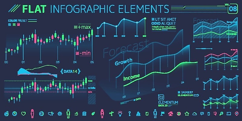 EPS 해외이미지 일러스트 그래프 사람없음 판매 자료 인포그래픽 성장 플랫 구매 계획 분석 무역 상업 비전 경영 인터페이스 해외202004 해외일러스트 산업 컨셉 비즈니스 쇼핑 파일형식 벡터 이미지허브