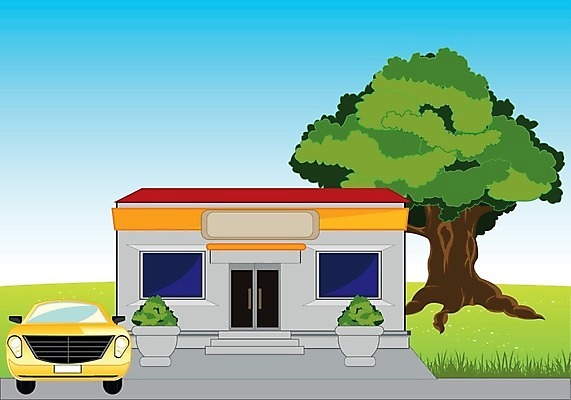 EPS 해외이미지 나무 꽃 도로 일러스트 건축양식 창문 자동차 자연 풍경 여름 세일 문 상점 작음 허브 화단 해외202004 해외일러스트 식물 계절 건축 길 육상교통 교통시설 크기 생태계 파일형식 벡터 이미지허브