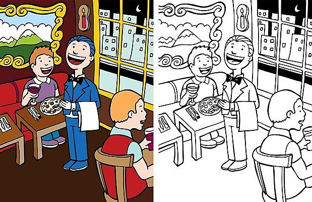 EPS 해외이미지 클립아트 디자인 음식 일러스트 탁자 미술 정장 턱시도 그래픽 장식 책 식당 검은색 식사 저녁식사 희망 흰색 기다림 저녁 만화 먹기 웨이터 고객 서비스 서버 엘리먼트 해외202004 해외일러스트 직업 옷 감정 컬러 가구 모션 문화예술 상점 밤 야간 파일형식 벡터 이미지허브