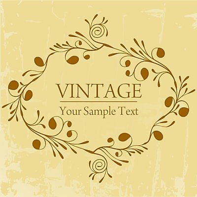 EPS 해외이미지 백그라운드 잎 일러스트 프레임 타이포그라피 사람없음 노란색 빈티지 잎줄기 해외202004 해외일러스트 식물 문자 줄기 컬러 컨셉 파일형식 벡터 이미지허브