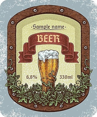 EPS 해외이미지 전통 리본 줄기 잎 일러스트 맥주 사람없음 빈티지 나무틀 심볼 맥주잔 맥주거품 해외202004 홉 해외일러스트 식물 컨셉 술잔 주류 틀 거품 파일형식 벡터 이미지허브