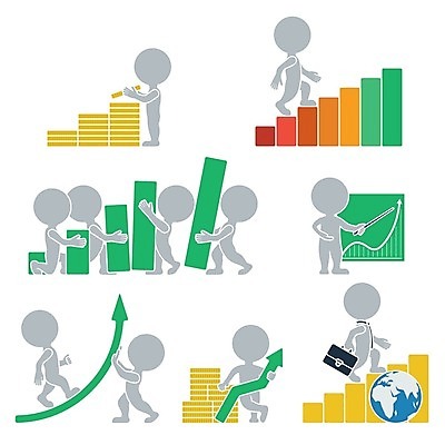EPS 해외이미지 디자인 돈 서류가방 일러스트 통계 그래프 사람없음 그래픽 세트 지구본 쌓기 동전 회색 정보 성장 플랫 투자 인덱스 해외202004 해외일러스트 컬러 가방 비즈니스 모션 재산 파일형식 벡터 이미지허브