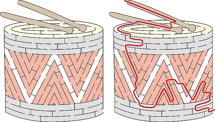 EPS 해외이미지 교육 길 일러스트 게임 기구 퍼즐 만화 그림 드럼 미로 해결 구성 쉬운 해외202004 해외일러스트 놀이 타악기 파일형식 벡터 이미지허브