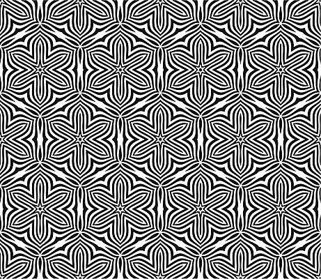 EPS 해외이미지 디자인 꽃 실루엣 백그라운드 꽃무늬 패턴 일러스트 추상 흑백 장식 질감 심플 해외202004 해외일러스트 식물 무늬 촬영기법 파일형식 벡터 이미지허브