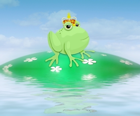 포토 JPG 해외이미지 동물 캐릭터 섬 일러스트 동화 왕관 개구리 양서류 사람없음 그래픽 초록색 만화 두꺼비 왕자 해외202004 해외포토 컬러 파일형식 이미지허브