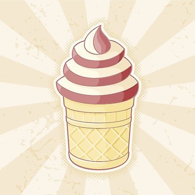EPS 해외이미지 음식 백그라운드 패턴 일러스트 아이스크림 디저트 컵 여름 초콜릿 얼음 추위 수확 크림 복고 구식 그런지 해외202004 해외일러스트 자연요소 식기 계절 무늬 농업 파일형식 벡터 이미지허브