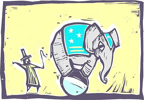 EPS 해외이미지 동물 운동화 일러스트 장난 코끼리 텐트 공연 반지 서커스 주인 공화국 목판화 정치 채찍 해외202004 해외일러스트 나라 신발 장신구 포유류 캠핑도구 이벤트 파일형식 벡터 이미지허브