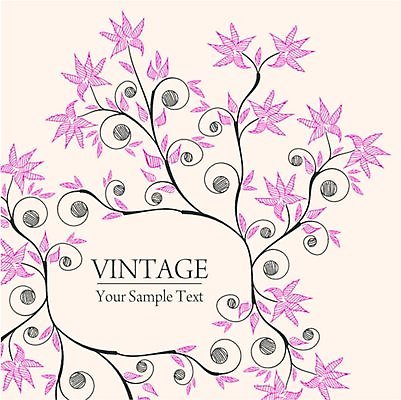 EPS 해외이미지 꽃 백그라운드 잎 라인일러스트 일러스트 프레임 타이포그라피 사람없음 빈티지 연분홍색 잎줄기 해외202004 해외일러스트 식물 문자 줄기 분홍색 컨셉 파일형식 벡터 이미지허브