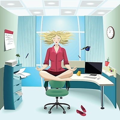 EPS 해외이미지 가구 일러스트 요가 금발 사무실 우주 방 업무 점심식사 단절 해외202004 해외일러스트 헤어스타일 웰빙 생활용품 비즈니스 식사 작업 파일형식 벡터 이미지허브