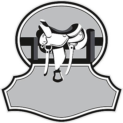 EPS 해외이미지 배너 줄 의자 일러스트 뿔 흑백 그래픽 울타리 치마 목장 카우보이 가죽 복고 안장 해외202004 해외일러스트 가구 하의 촬영기법 담장 파일형식 벡터 이미지허브