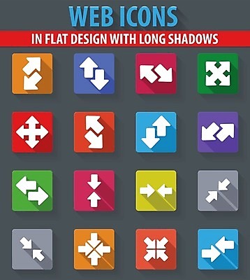 EPS 해외이미지 실루엣 화살표 일러스트 모션 사람없음 세트 픽토그램 가리킴 그룹 방향 사인 상쾌 커서 해외202004 해외일러스트 감정 촬영기법 손짓 파일형식 벡터 이미지허브