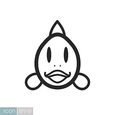 EPS 동물 얼굴 일러스트 어류 사람없음 라인아트 해외202004 국내일러스트 해외일러스트 선 신체부위 수중동물 파일형식 벡터 이미지허브