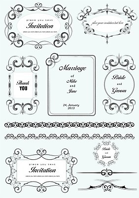 EPS 해외이미지 디자인 일러스트 프레임 사람없음 장식 빈티지 고급 우아함 바로크 빅토리아 해외202004 해외일러스트 컨셉 파일형식 벡터 이미지허브