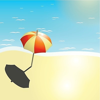 EPS 해외이미지 배너 모래 파도 바다 섬 여행 백그라운드 일러스트 우산 자연 하늘 휴가 아이디어 사람없음 여름 태양 반사 그늘 천국 해외202004 해외일러스트 자연요소 계절 컨셉 생태계 파일형식 벡터 이미지허브