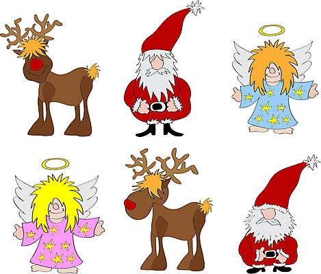 EPS 해외이미지 행복 크리스마스 겨울 일러스트 가족 휴가 천사 사랑 산타클로스 파티 아빠 12월 만화 순록 클라우스 해외202004 해외일러스트 계절 기념일 감정 관계 이벤트 날짜 파일형식 벡터 이미지허브