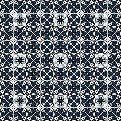 EPS 해외이미지 전통 디자인 패턴 일러스트 벽지 추상 장식 파란색 흰색 포르투갈 타일 묘사 정사각형 모자이크 스페인어 아라베스크 엘리먼트 튀니지 해외202004 해외일러스트 도형 유럽 컬러 무늬 아프리카 파일형식 벡터 이미지허브