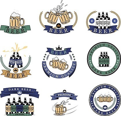 EPS 해외이미지 별 리본 일러스트 왕관 맥주 사람없음 세트 원형 건배 복고 맥주잔 맥주병 맥주거품 엘리먼트 월계수 해외202004 해외일러스트 자연요소 도형 술잔 술병 주류 거품 파일형식 벡터 이미지허브