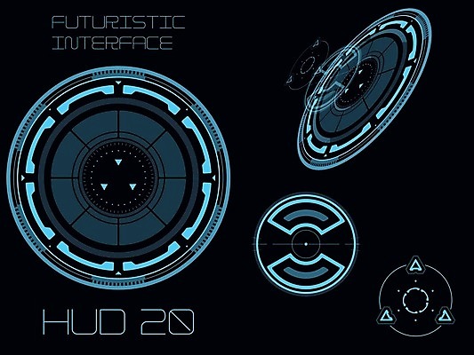 EPS 해외이미지 일러스트 사람없음 디지털 사이버 UI 인터페이스 해외202004 SF 해외일러스트 파일형식 벡터 이미지허브