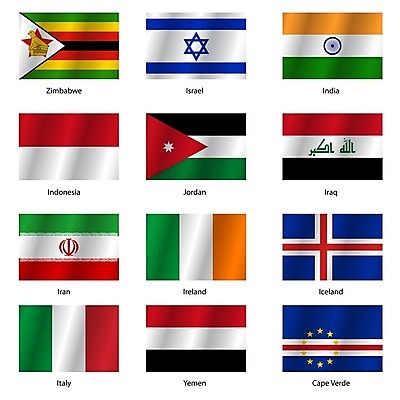 EPS 해외이미지 스티커 일러스트 아이슬란드 사람없음 세트 세계 이탈리아 깃발 국기 인도네시아 아일랜드 예멘 요르단 이라크 이란 이스라엘 해외202004 해외일러스트 유럽 아시아 중동 서아시아 파일형식 벡터 이미지허브