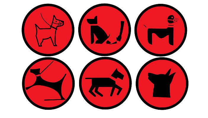 EPS 해외이미지 동물 일러스트 빨간색 반려동물 검은색 가축 흰색 개 심볼 사인 고립 해외202004 해외일러스트 컬러 포유류 파일형식 벡터 이미지허브