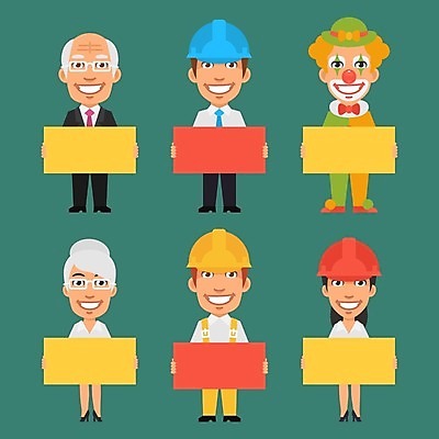 EPS 해외이미지 캐릭터 디자인 여자 남자 일러스트 비즈니스 미술 사람 정장 그래픽 세트 광대 업무 비즈니스맨 비즈니스우먼 엔지니어 플랫 헬멧 만화 수집 가득함 오브젝트 클립 건축업자 마스코트 옛날 캐리커처 해외202004 해외일러스트 일러캐릭터 옷 건축 문화예술 작업 직장인 기술자 보호장비 그림 파일형식 벡터 이미지허브