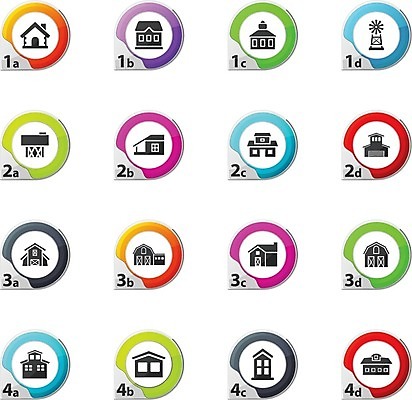 EPS 해외이미지 디자인 실루엣 농업 인터넷 일러스트 비즈니스 건축양식 학교 추상 주택 프레임 건물 그래픽 울타리 세트 농장 시골 수납 헛간 외양간 고립 사일로 해외202004 해외일러스트 건축물 교육 건축 산업 무늬 촬영기법 담장 저장고 파일형식 벡터 이미지허브