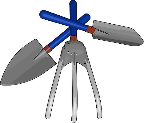 EPS 해외이미지 손 일러스트 공구 오브젝트 그림 원예 쉬운 심기 작동 해외202004 해외일러스트 모션 취미 신체부위 도구 파일형식 벡터 이미지허브