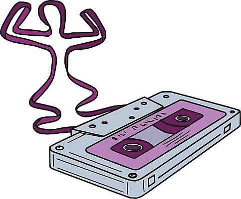 EPS 해외이미지 리본 음악 일러스트 그래픽 카세트테이프 그림 심플 오디오 테이프 실타래 팔 기르기 해외202004 해외일러스트 문화예술 문구용품 신체부위 전자제품 돌봄 파일형식 벡터 이미지허브