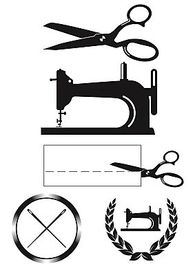 EPS 해외이미지 옷 실루엣 일러스트 비즈니스 농작물 쇼핑 유행 라벨 뜨개질 실 제조 바느질 디자이너 공예 심볼 재단 재단사 핸드메이드 스타일 해외202004 해외일러스트 직업 농업 프레임 촬영기법 취미 파일형식 벡터 이미지허브