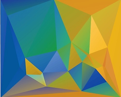 EPS 해외이미지 디자인 백그라운드 그래픽백그라운드 일러스트 추상 사람없음 파란색 노란색 디지털 폴리곤 해외202004 해외일러스트 컬러 무늬 그래픽 파일형식 벡터 이미지허브