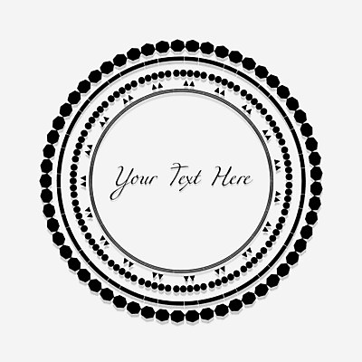 EPS 해외이미지 일러스트 프레임 사람없음 세트 라벨 검은색 흰색 빈티지 점 원형 클래식 고급 해외202004 해외일러스트 도형 컬러 컨셉 파일형식 벡터 이미지허브