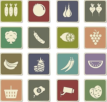 EPS 해외이미지 일러스트 치즈 샌드위치 육류 치킨 소시지 캔 시리얼 심볼 양배추 꿀 식료품점 해외202004 해외일러스트 음식 채소 식재료 유제품 상점 가공식품 닭고기요리 파일형식 벡터 이미지허브