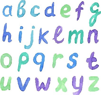 EPS 해외이미지 알파벳 일러스트 수채화 그리기 편지 오브젝트 해외202004 해외일러스트 영어 모션 파일형식 벡터 이미지허브