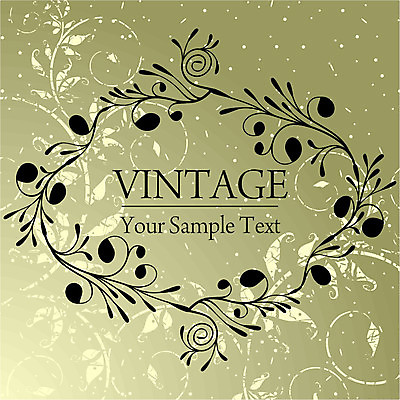 EPS 해외이미지 백그라운드 잎 일러스트 프레임 타이포그라피 사람없음 연두색 빈티지 잎줄기 해외202004 해외일러스트 식물 문자 줄기 컨셉 초록색 파일형식 벡터 이미지허브