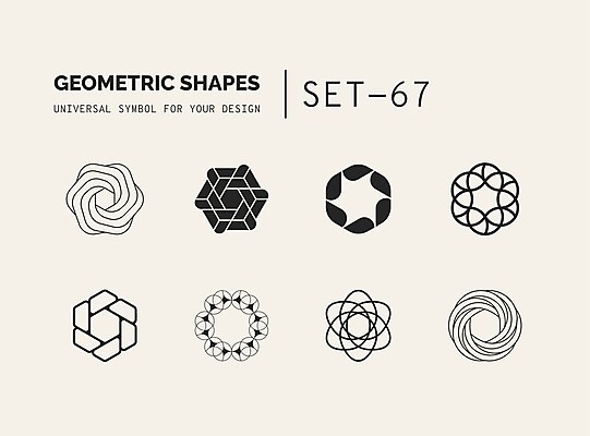 EPS 해외이미지 디자인 백그라운드 컨셉 패턴 일러스트 추상 사람없음 그래픽 세트 원형 플랫 심볼 심플 지오메트릭 해외202004 해외일러스트 도형 무늬 파일형식 벡터 이미지허브