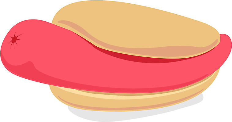 EPS 해외이미지 음식 빵 일러스트 패스트푸드 소시지 만화 핫도그 해외202004 해외일러스트 가공식품 인스턴트 파일형식 벡터 이미지허브