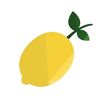 EPS 해외이미지 잎 일러스트 사람없음 노란색 레몬 심플 해외202004 해외일러스트 식물 컬러 과일 파일형식 벡터 이미지허브