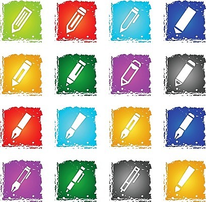 EPS 해외이미지 일러스트 사람없음 픽토그램 필기구 연필 펜 볼펜 만년필 공구 심볼 문서 파일 인터페이스 해외202004 해외일러스트 문구용품 학용품 도구 파일형식 벡터 이미지허브