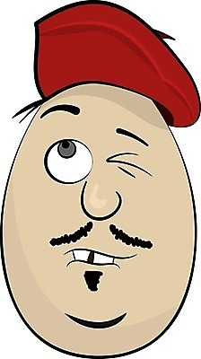 EPS 해외이미지 모양 캐릭터 응시 얼굴 일러스트 부활절 수염 미소 정장 계란 프랑스 표현 유머 만화 콧수염 예술가 화가 전국 캡모자 해외202004 해외일러스트 일러캐릭터 직업 모자_잡화 시선 옷 기념일 감정 유럽 표정 신체부위 알 파일형식 벡터 이미지허브